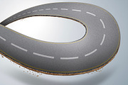 Infinity road or endless road, a Transportation Illustration by Nomad (Thumbnail 2 of 4)