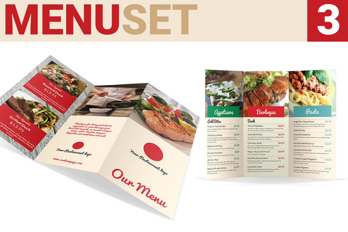 Food Menu Mega Set, a Brochure Template by IndieStock (Photo 3 of 5)
