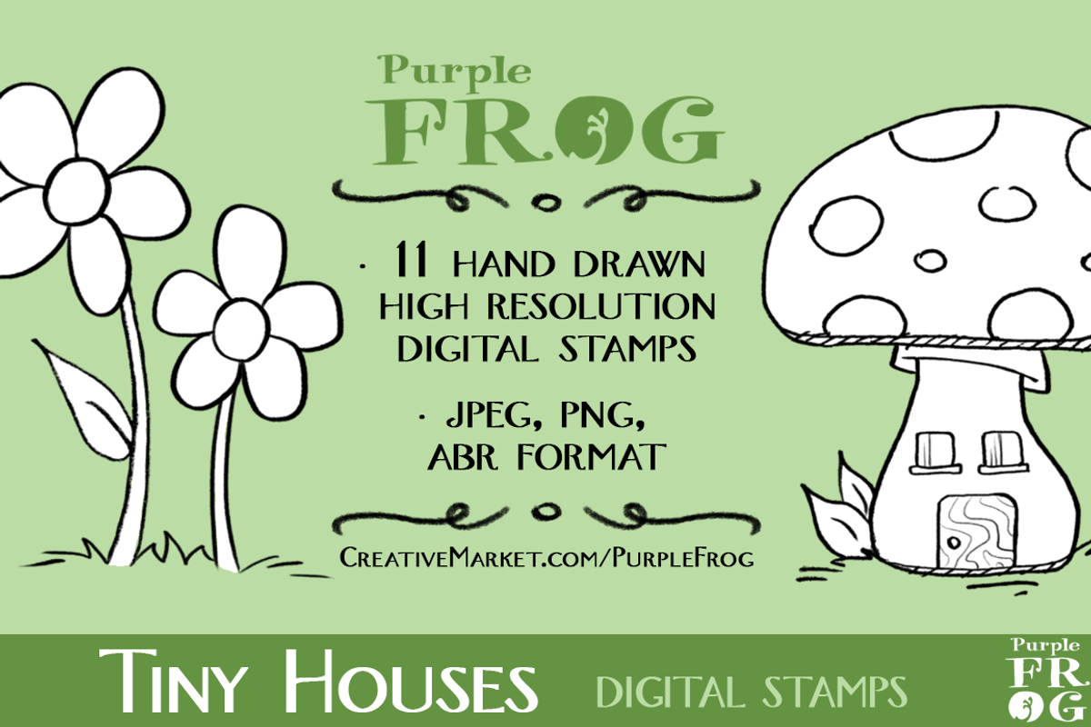 TINY HOUSES - Digital Stamps, an Icon by Purple Frog (Photo 2 of 2)