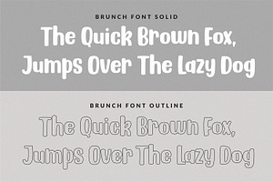 BRUNCH - Cute Font Duo