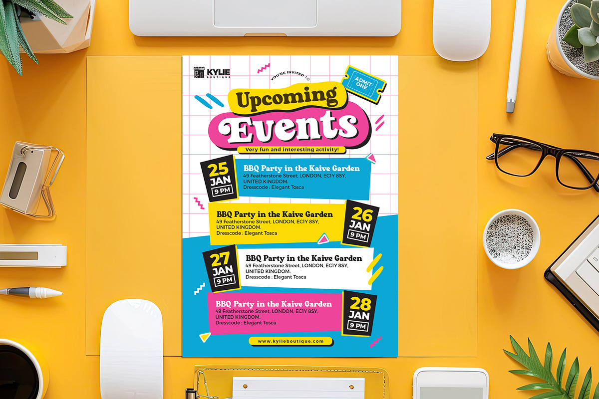 Upcoming Event Flyer, a Flyer Template by Aarley Kaiven (Photo 2 of 3)