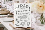 Hand Drawn Playful Wedding Clipart, a Decorative Illustration by La Petite Line Art (Thumbnail 11 of 15)