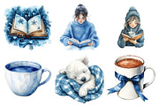 A Chapter in Dusty Blue Clipart, an Illustration by Daily.Designs (Thumbnail 2 of 5)
