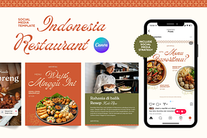 Indonesia Restaurant Socmed Template