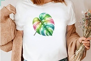 Tropical Floral Plants & Frames Set, a Seasonal Illustration by CreationArt (Thumbnail 6 of 7)