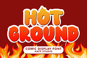 Hot Ground, a Sans Serif Font by HATFSTUDIO (Thumbnail 1 of 8)