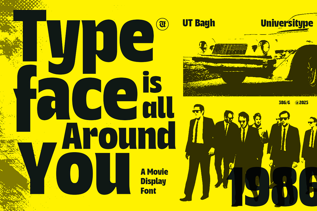 UT Bagh Display - A Movie Font, a Sans Serif Font by Universitype (Photo 11 of 12)