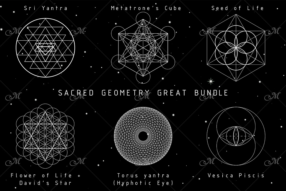 Sacred Geometry Great Bundle PNG/EPS, a Decorative Illustration by Maddy's Art & Mockups (Photo 1 of 2)