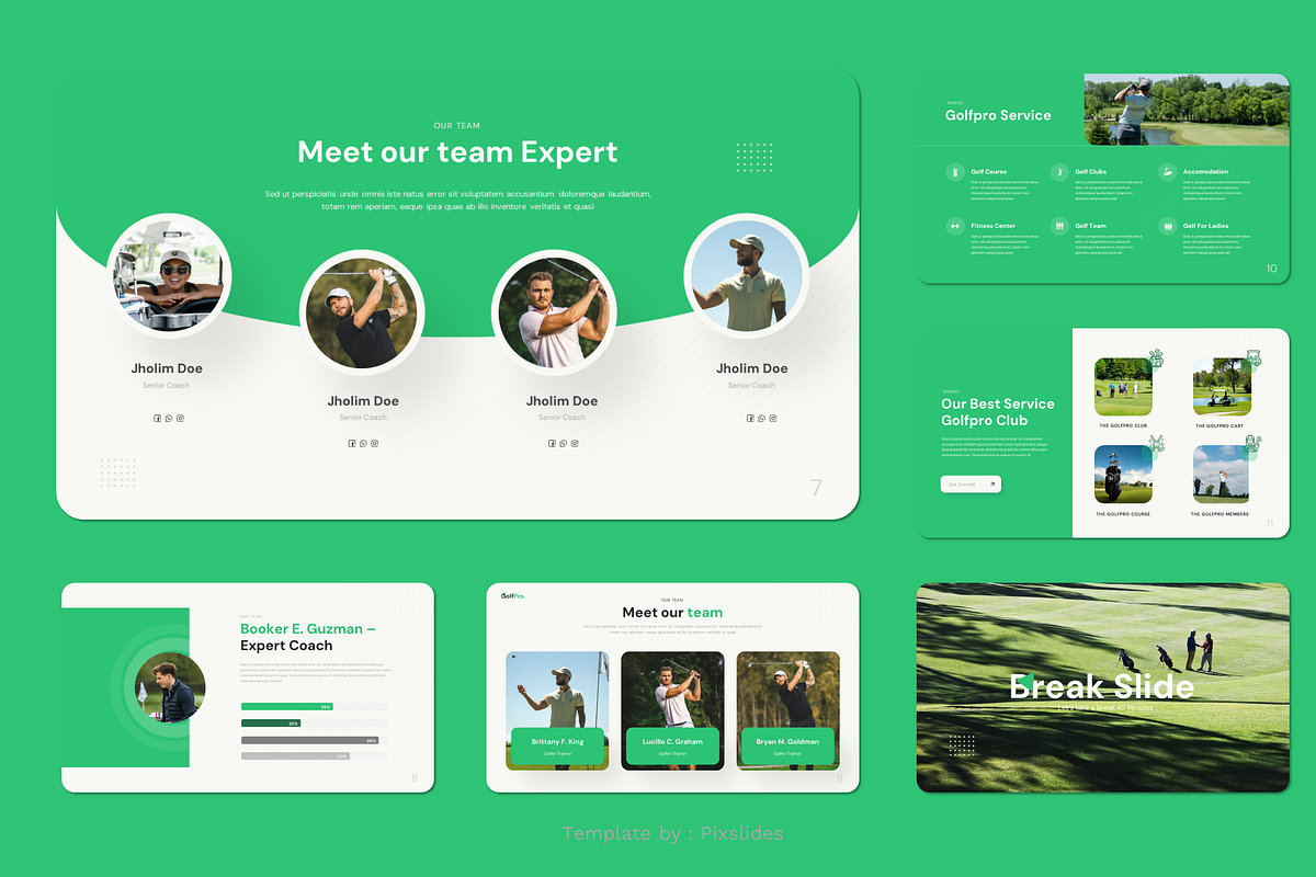 Golf Course Keynote, a Presentation Template by Pixslides (Photo 4 of 7)
