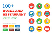 100+ Flat Hotel and Restaurant Icons, an Emoji Icon by Creative Stall (Thumbnail 1 of 5)