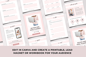 Goal Planner Workbook Canva Template