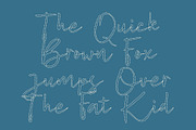 Mansier Dashed, a Script Font by Craft Supply Co. (Thumbnail 5 of 8)