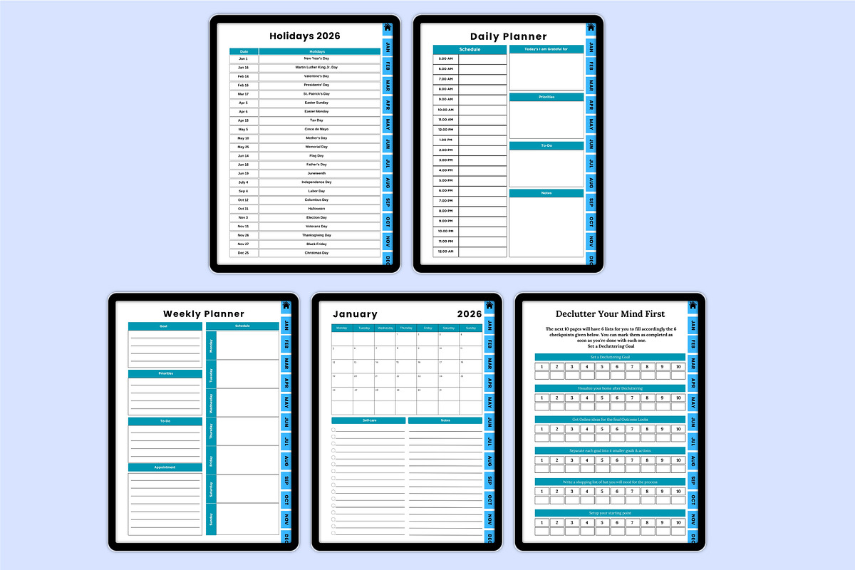 Digital 2026 Decluttering Organizer preview 2
