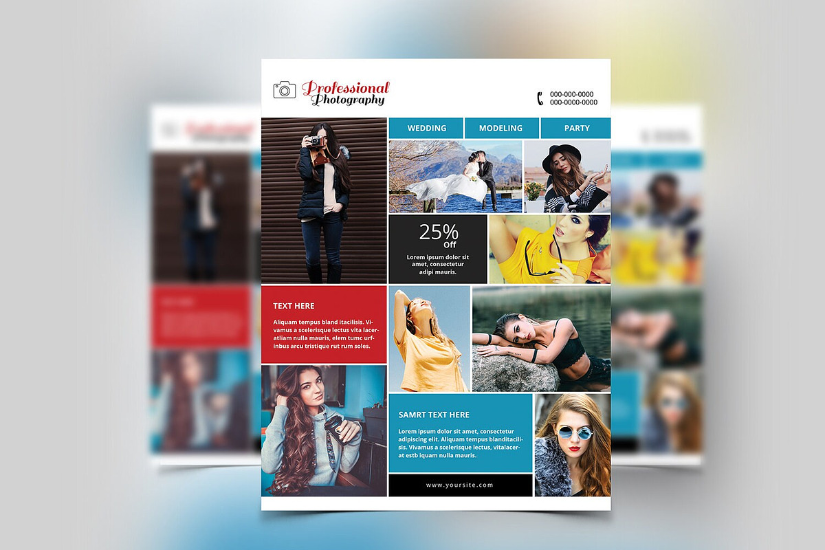 Photography Flyer Template, a Flyer Template by retrographix (Photo 2 of 3)