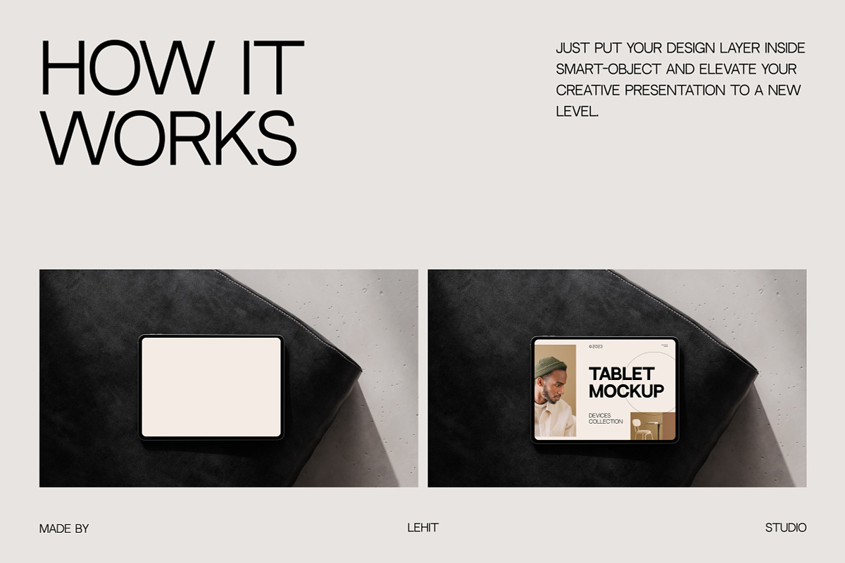 iPad Pro | Apple Device Mockup, an iPad Mockup by lehit.studio (Photo 3 of 4)