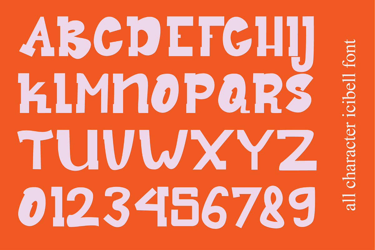 Icibell - Playful Handwritten Font, a Handwritten Font by Berdansabersama (Photo 2 of 8)