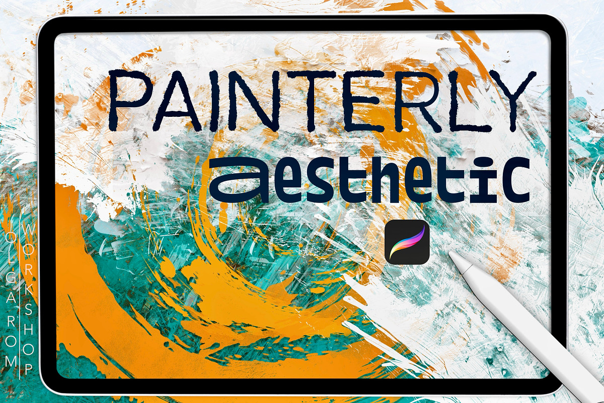 Painterly Aesthetic Procreate Bundle, a Brush Add-On by OlgaRom (Photo 1 of 8)