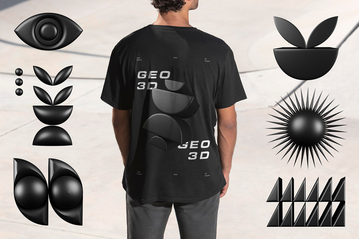 3D Dark Geometrics 234 illustrations, an Object Graphic by assetpro.design (Photo 5 of 16)