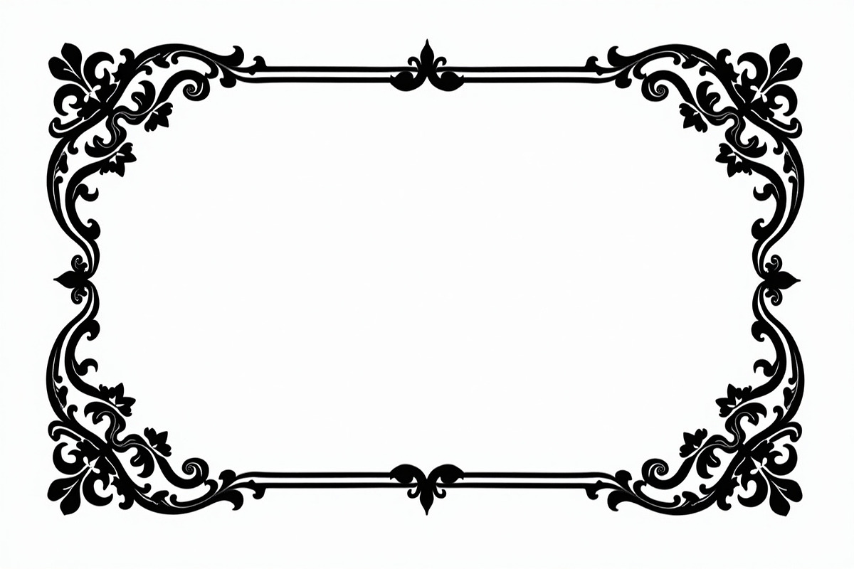 Elegant Floral Border Vector Design,, an Illustration by Amazin_art (Photo 16 of 26)