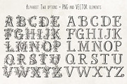 CASTLE STYLE ALPHABET - vector kit, a Decorative Illustration by My Space Garden (Thumbnail 2 of 11)