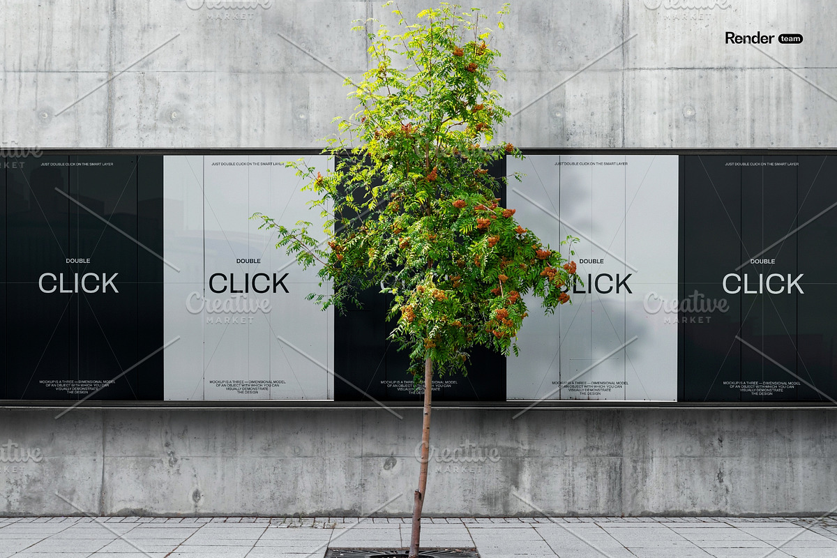 Advertising Posters Mockup Set, a Mockup by Renderteam (Photo 11 of 17)