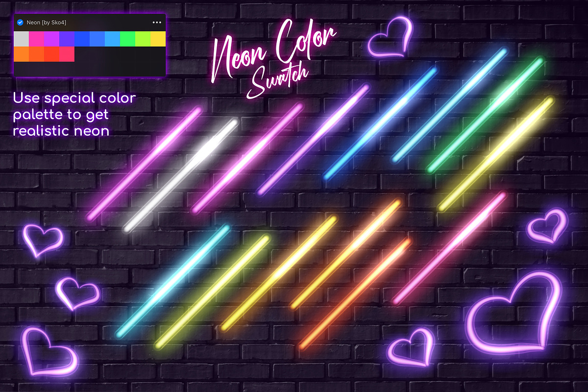 Neon Procreate Brushes, a Brush Add-On by Andrew Skoch Design (Photo 3 of 12)