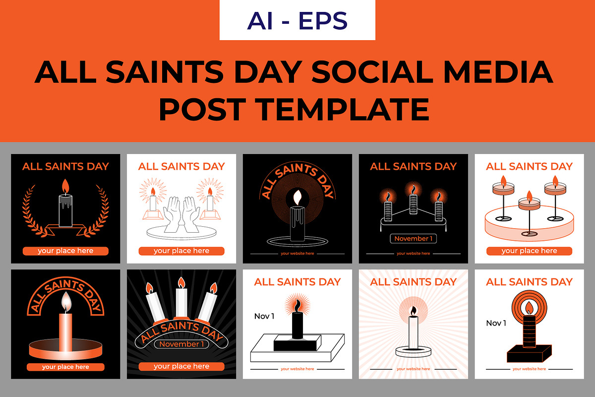 All saints day Social Media