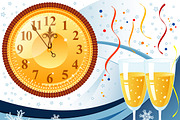 Christmas and New Year Backgrounds, a Decorative Illustration by TAlex (Thumbnail 5 of 6)
