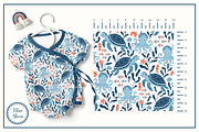 Blue Shore - Seamless Patterns Set, a Pattern Graphic by Cuteanny Design (Thumbnail 2 of 8)