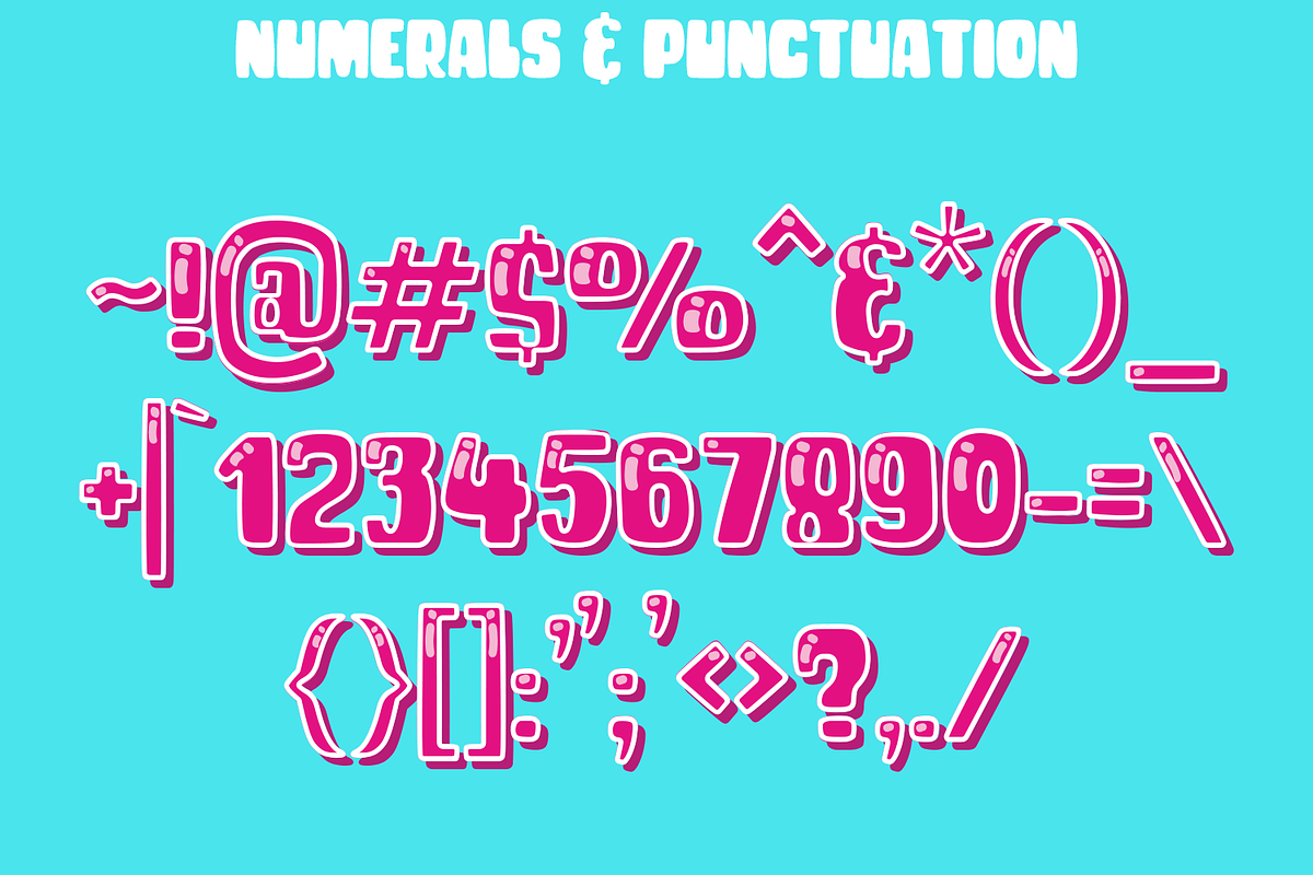 Cheeky Bite Chunky Layered Font, a Font by Amber Nest Design (Photo 9 of 10)