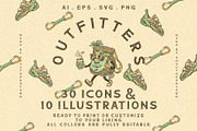 HAND DRAWN CLIMBING SET ILLUSTRATION, an Object Illustration by Southerntown (Thumbnail 1 of 9)