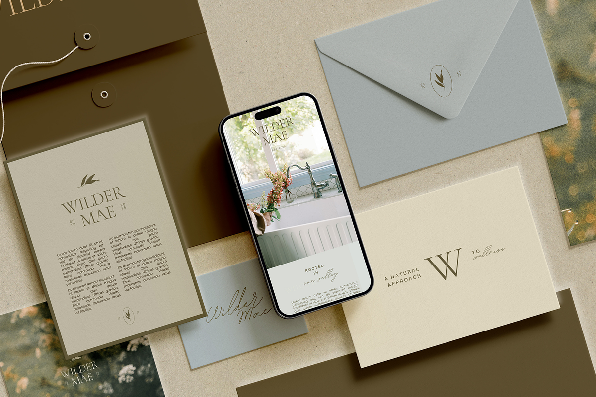 Wilder Mae Wellness Brand Kit, a Branding & Logo Template by Ederra Design (Photo 1 of 20)
