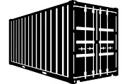 Shipping container silhouette, a Transportation Illustration by abu67222 (Thumbnail 11 of 13)