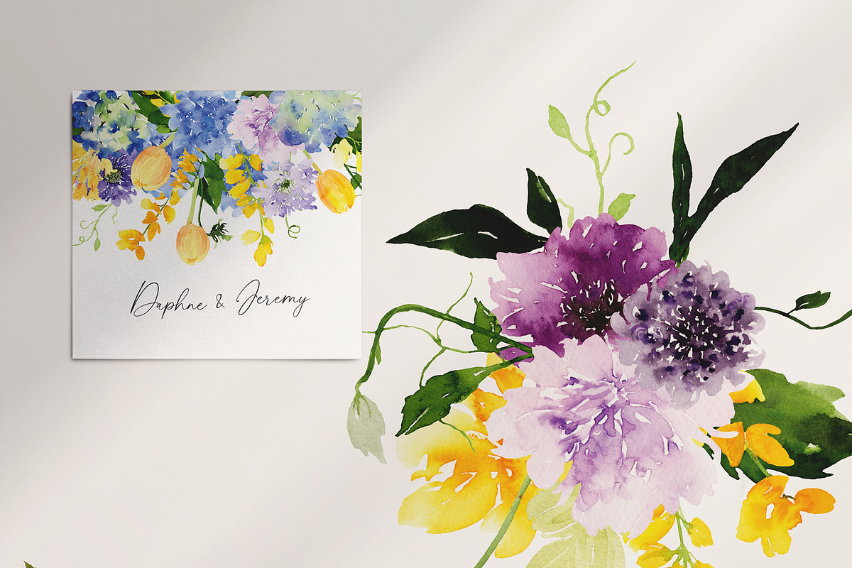 Watercolor Flower - Cheerful Set, an Illustration by Beigetime (Photo 6 of 11)