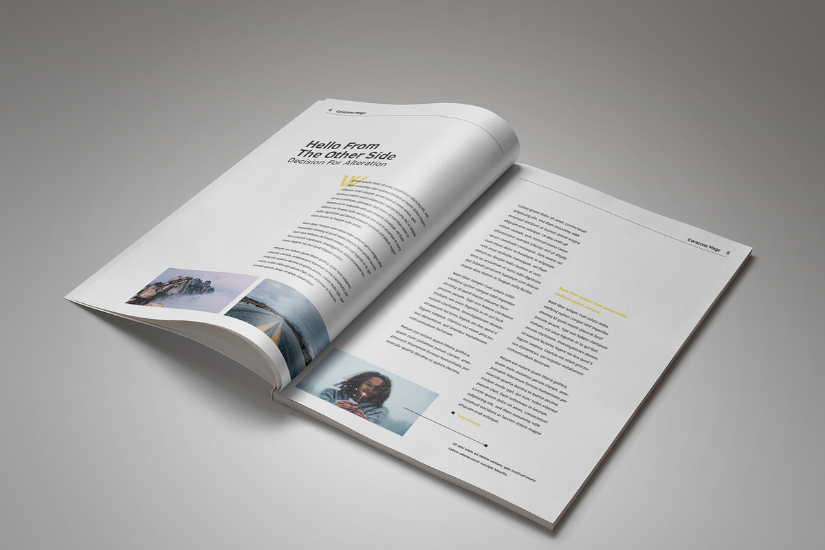 Corazone Magazine (2017 Edition), a Magazine Template by Bokuto (Photo 4 of 17)