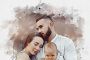 Dreamy Couple Watercolors Effect, an Action Add-On by MRI STUDIO (Thumbnail 20 of 21)