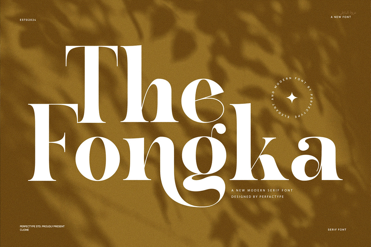 The Fongka Elegant Serif Font, a Serif Font by Perfectype (Photo 1 of 9)
