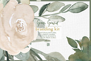 Green ground. Watercolor flowers, an Illustration by LABFcreations (Thumbnail 3 of 10)
