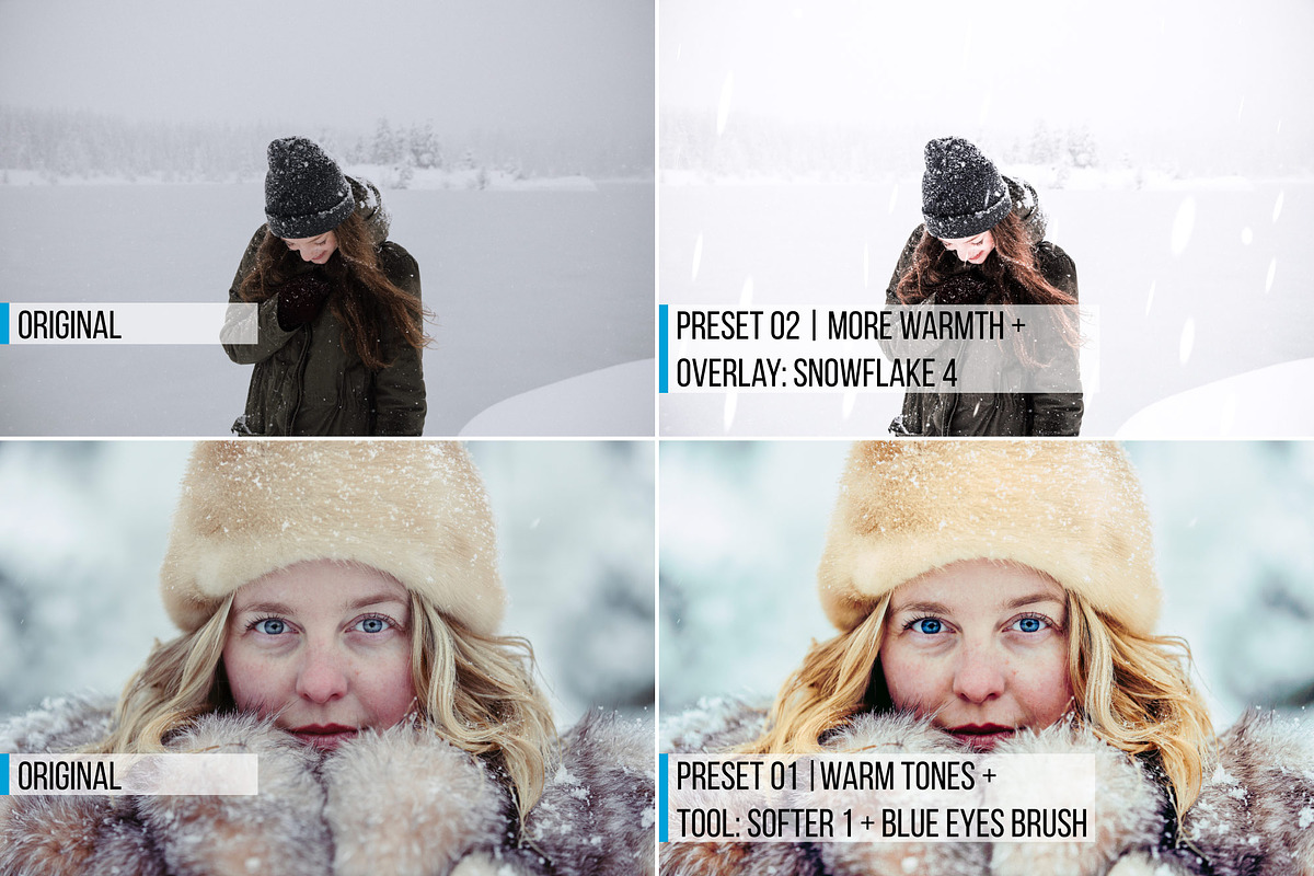 54 Winter Lightroom Presets preview 4