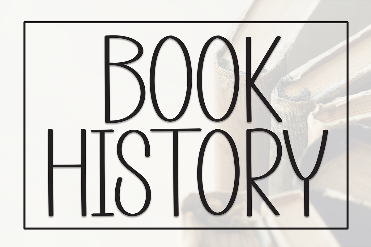Book History | Script Font, a Script Font by Scratchones (Photo 1 of 8)