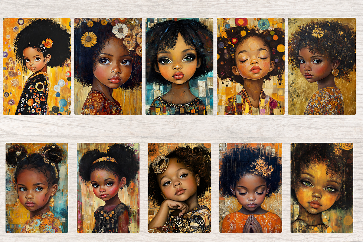 AFRICAN AMERICAN KIDS JUNK JOURNAL, a Person Illustration by Daring Digies (Photo 2 of 5)