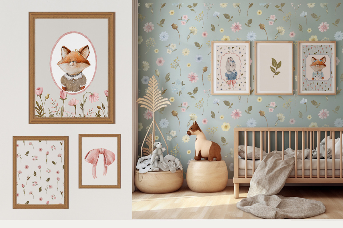 Animals portraits Baby posters, an Animal Illustration by 60secondsArt (Photo 12 of 14)