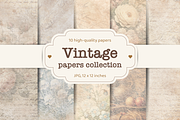 Vintage Papers Collection, a Wallpaper Graphic by Digitaliya (Thumbnail 1 of 10)