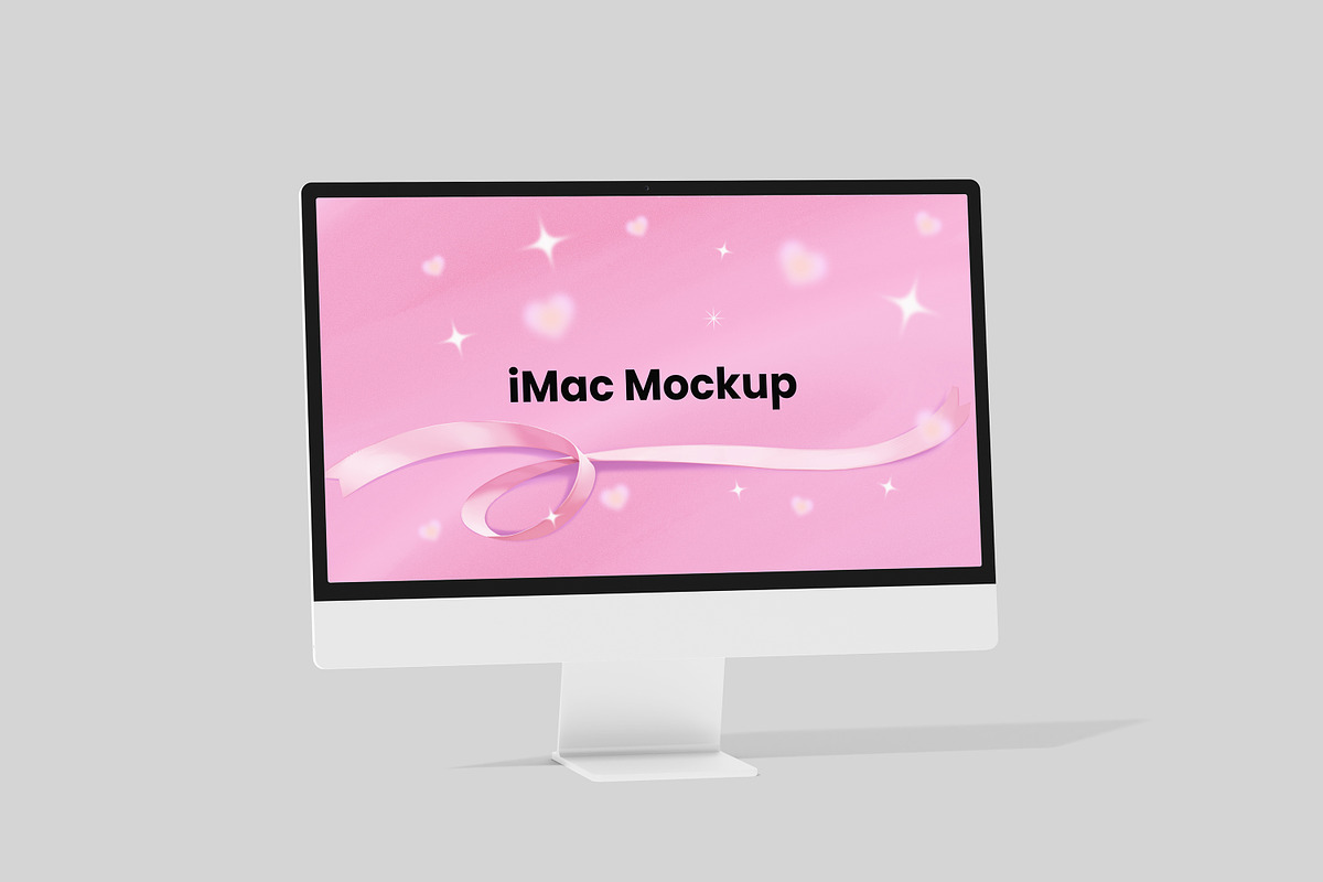 High-Quality IMac Mockup, an Advertising Mockup by safrizalstudio (Photo 4 of 4)