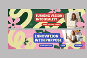 Creative Geometric Linkedin Banner, a Social Media Template by Neermana (Thumbnail 3 of 4)
