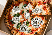 Pizza and Pasta Illustrations, a Food Illustration by AnnArt (Thumbnail 7 of 11)