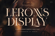 Leronns Elegant Serif Font, a Serif Font by Graphicxell (Thumbnail 1 of 8)