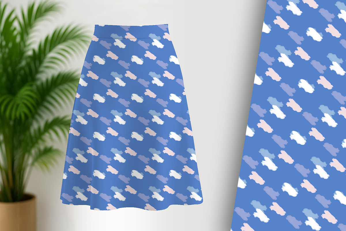 Blue Modern Print Seamless Repeat, a Pattern Graphic by Sharon Schwalbe (Photo 6 of 6)