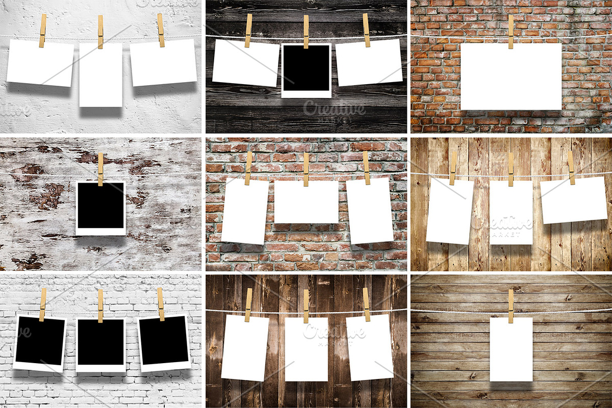 Photo frames MOCKUPS, a Product Mockup by RM_design (Photo 2 of 6)