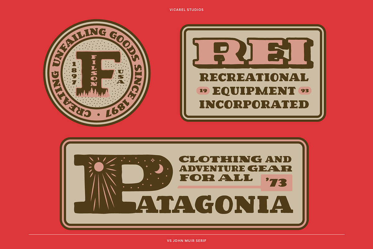 VS John Muir Serif Vintage Font, a Slab Serif Font by Vicarel Studios (Photo 3 of 12)
